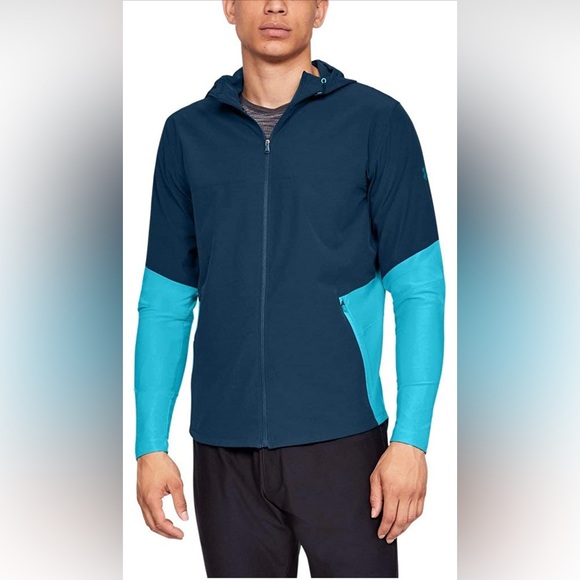 NWT Under Armour Men’s Microthread Vanish Jacket Techno Teal SZ XXL - Picture 1 of 7